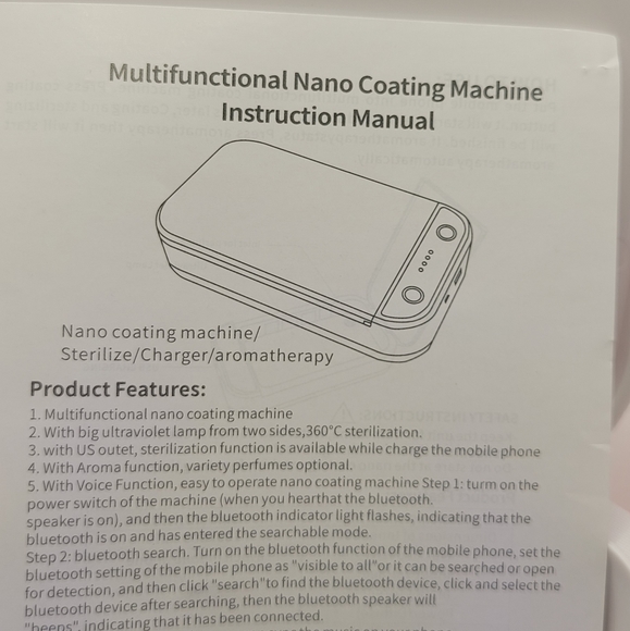 NEW, STERILIZE/ AROMATHERAPY/ CHARGER - Picture 5 of 16